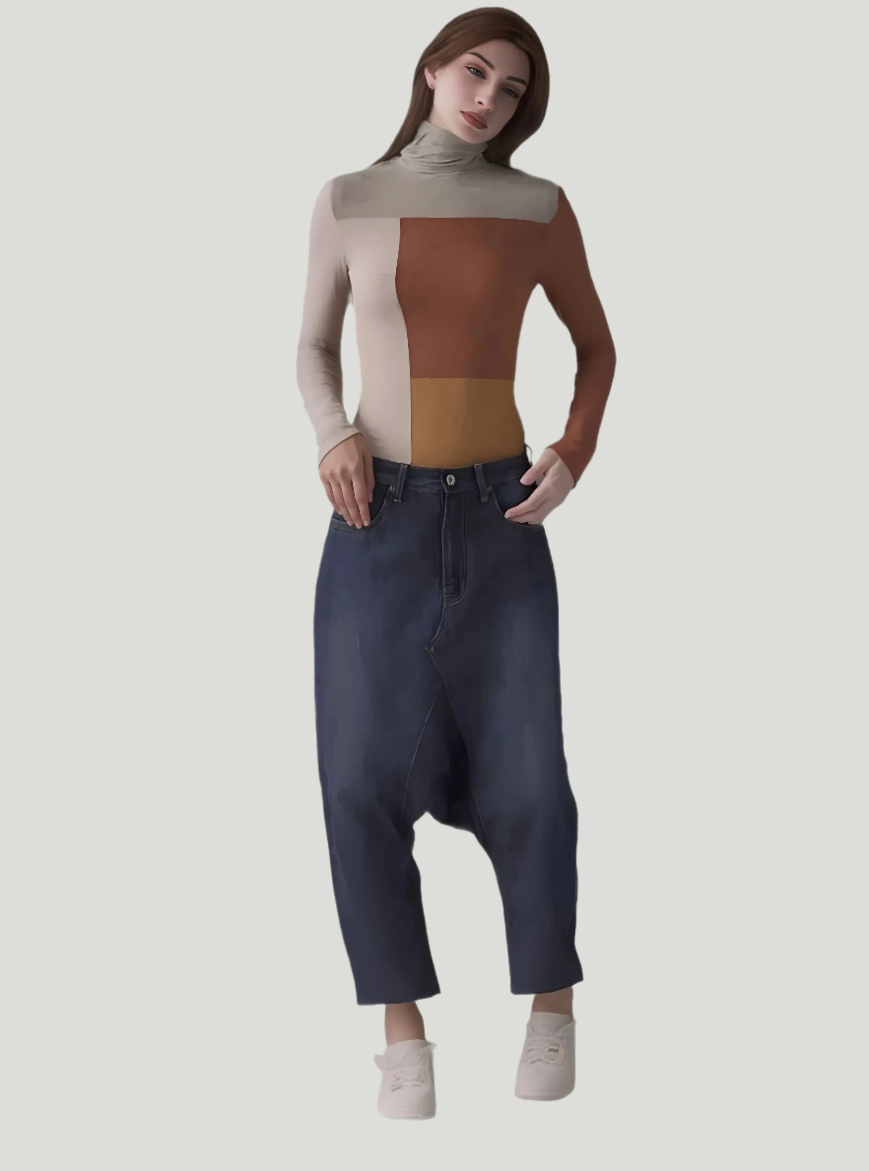 Amente Wool Blend Knit Turtleneck