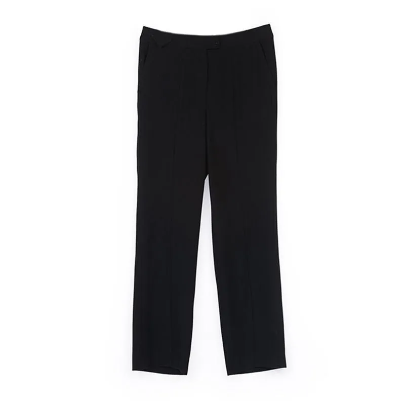 Black Wide leg Fork Pants