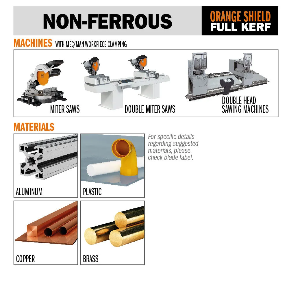 CMT Orange Tools 284.720.12 THIN NON-FERROUS METAL & PLASTICS 12”x0.126”/0.098”x1”  T=108 TCG