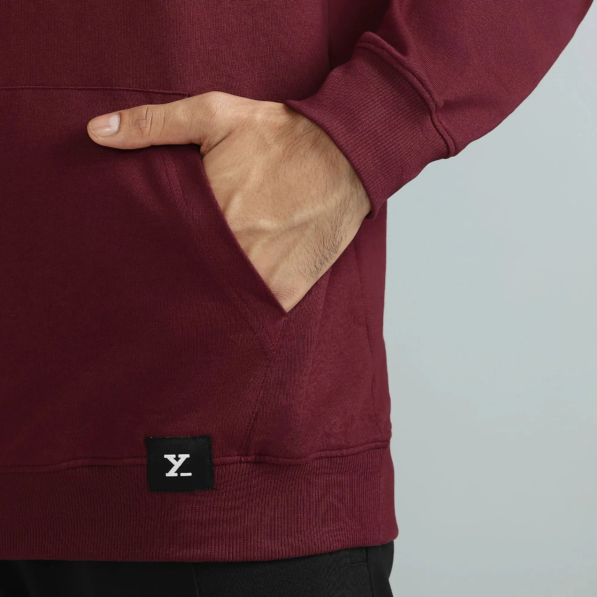 Cruze French Terry Cotton Hoodies Auburn Red