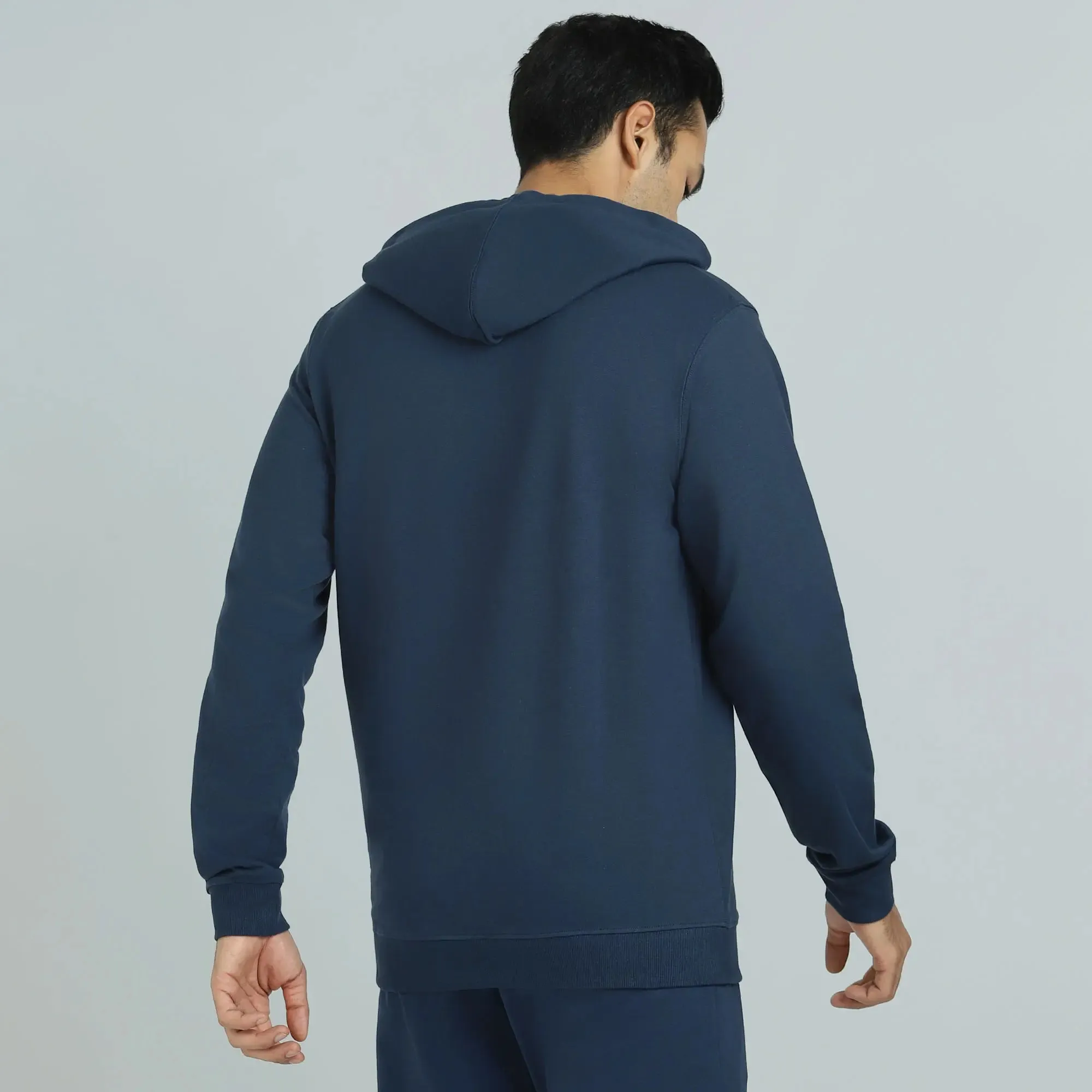Cruze French Terry Cotton Hoodies Opal Blue