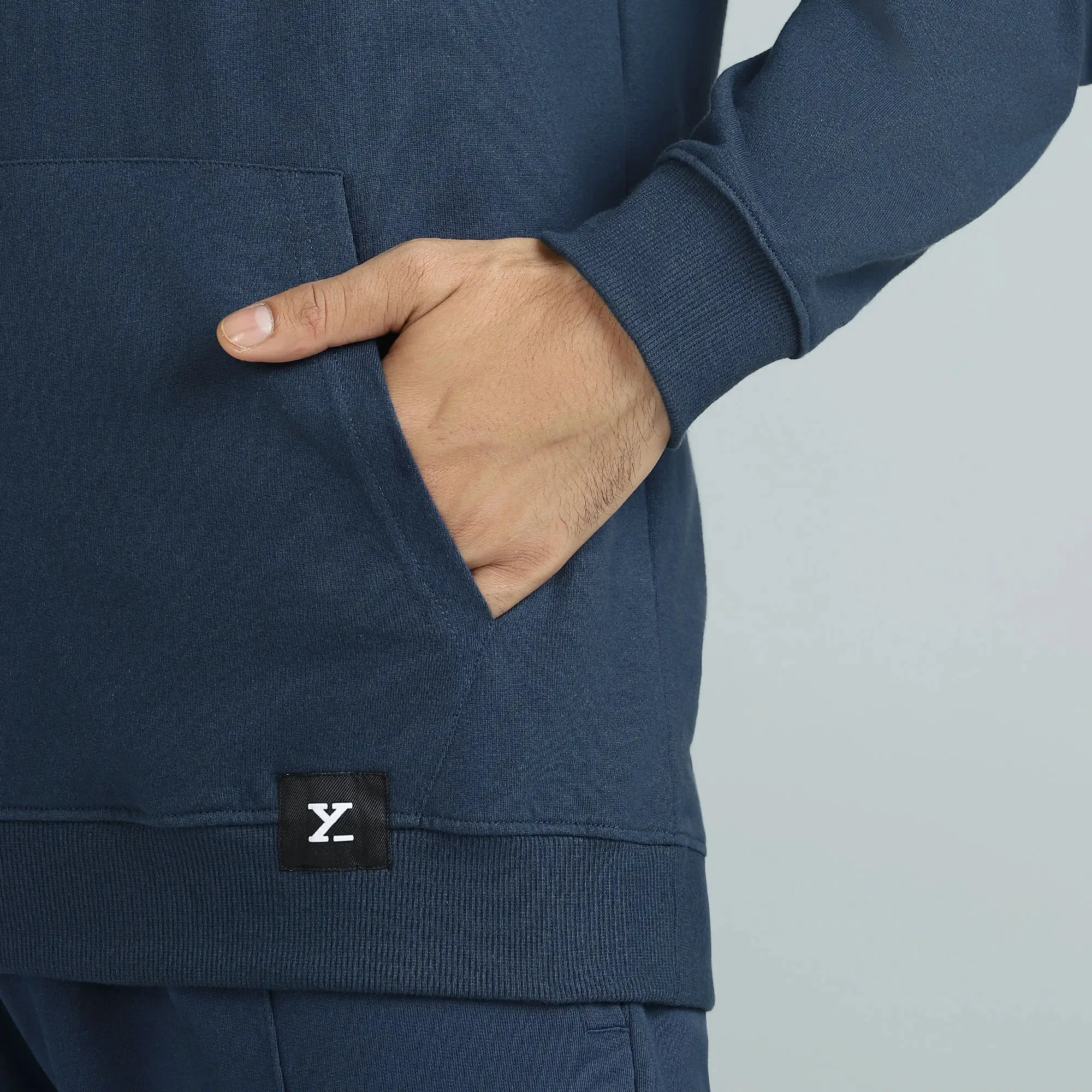 Cruze French Terry Cotton Hoodies Opal Blue