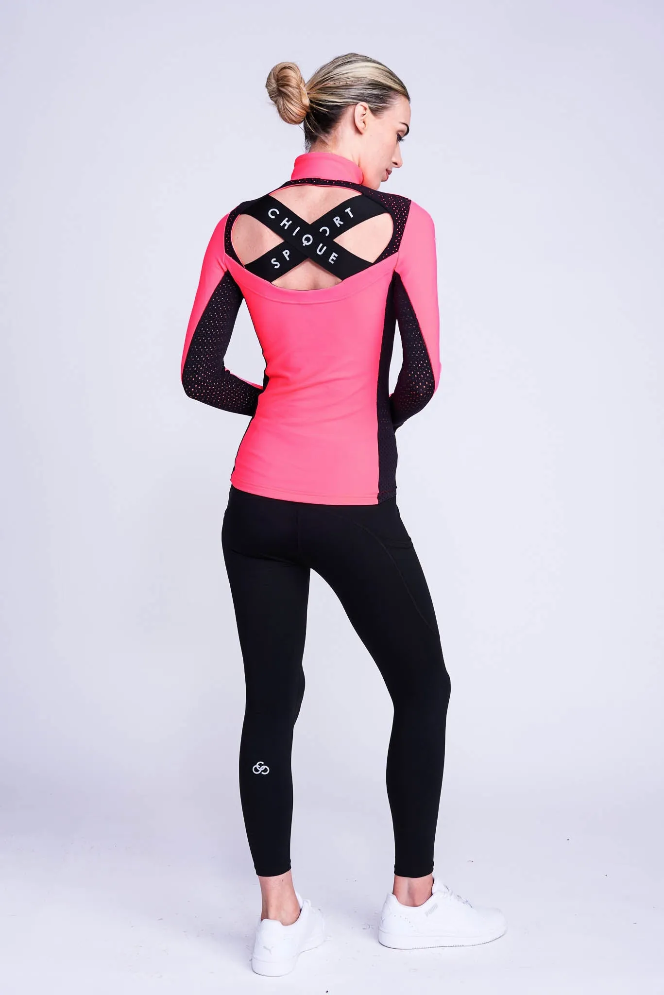 Inspire Half-Zip Top in Pink