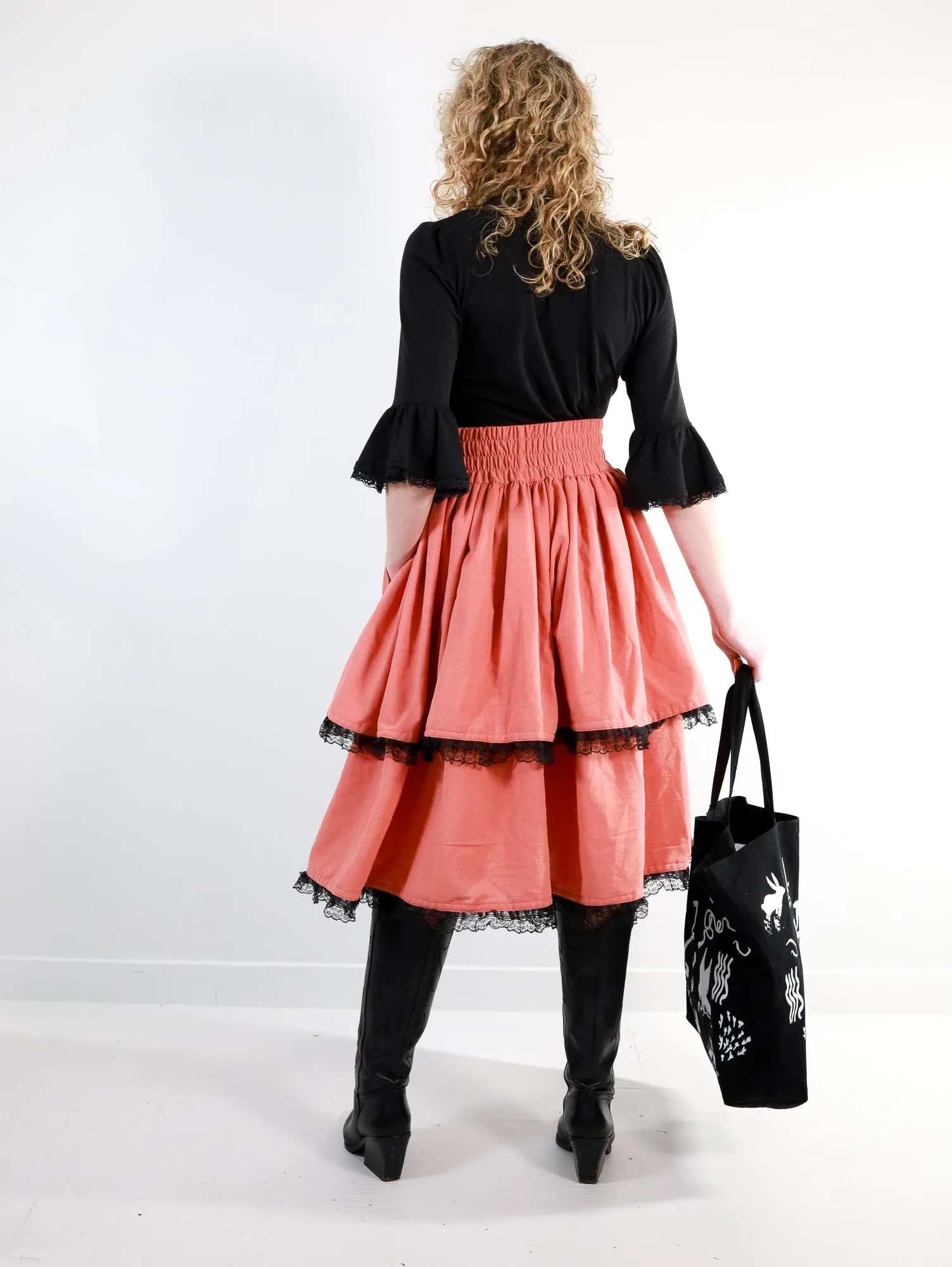 Kiki Blouse in Black (Sample Size, 43" Bust)