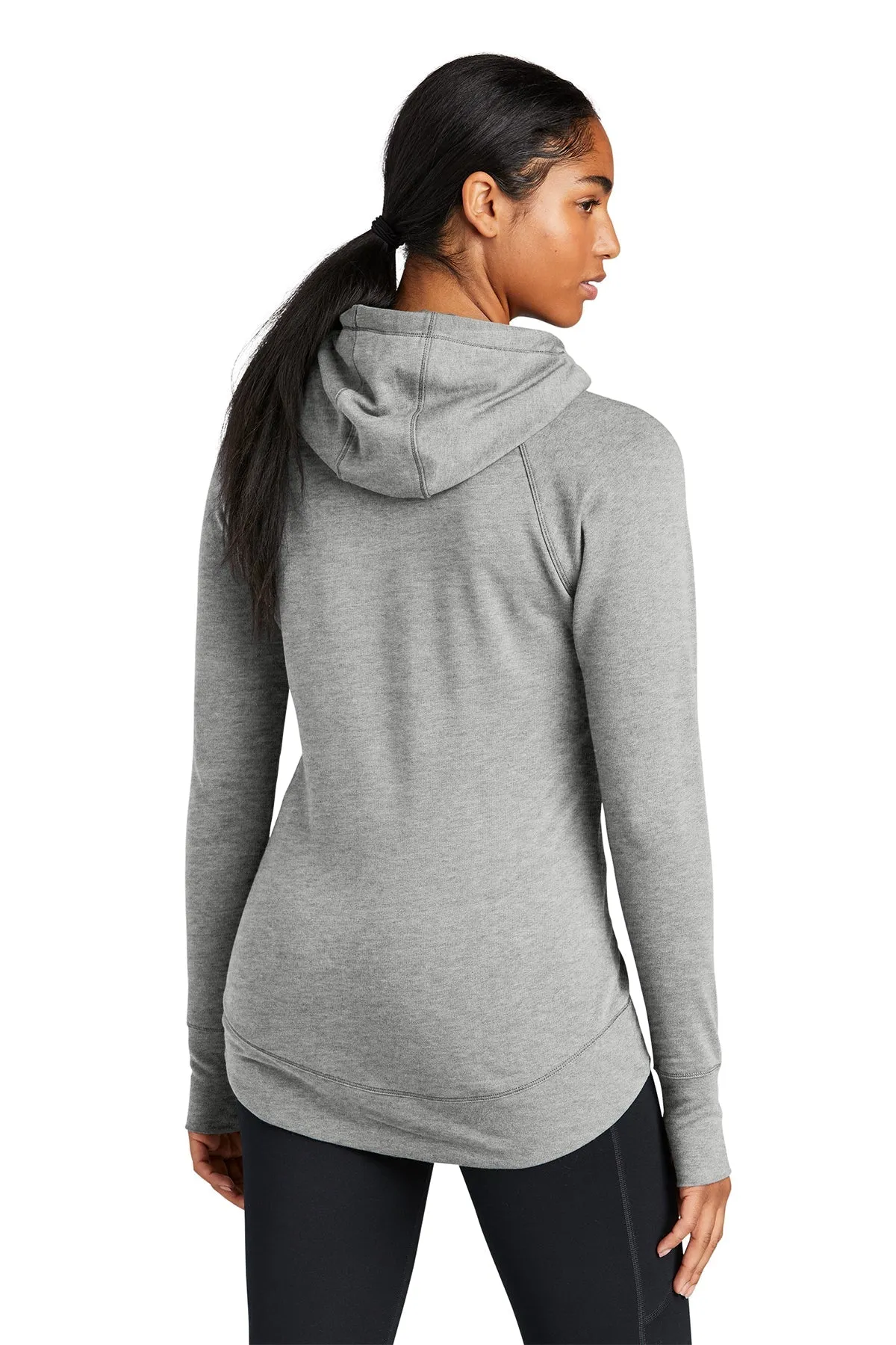 New Era Ladies Tri Blend Fleece Custom Hoodies, Shadow Grey Heather